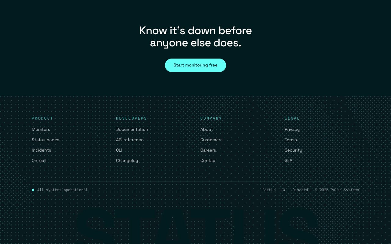 Dither Footer