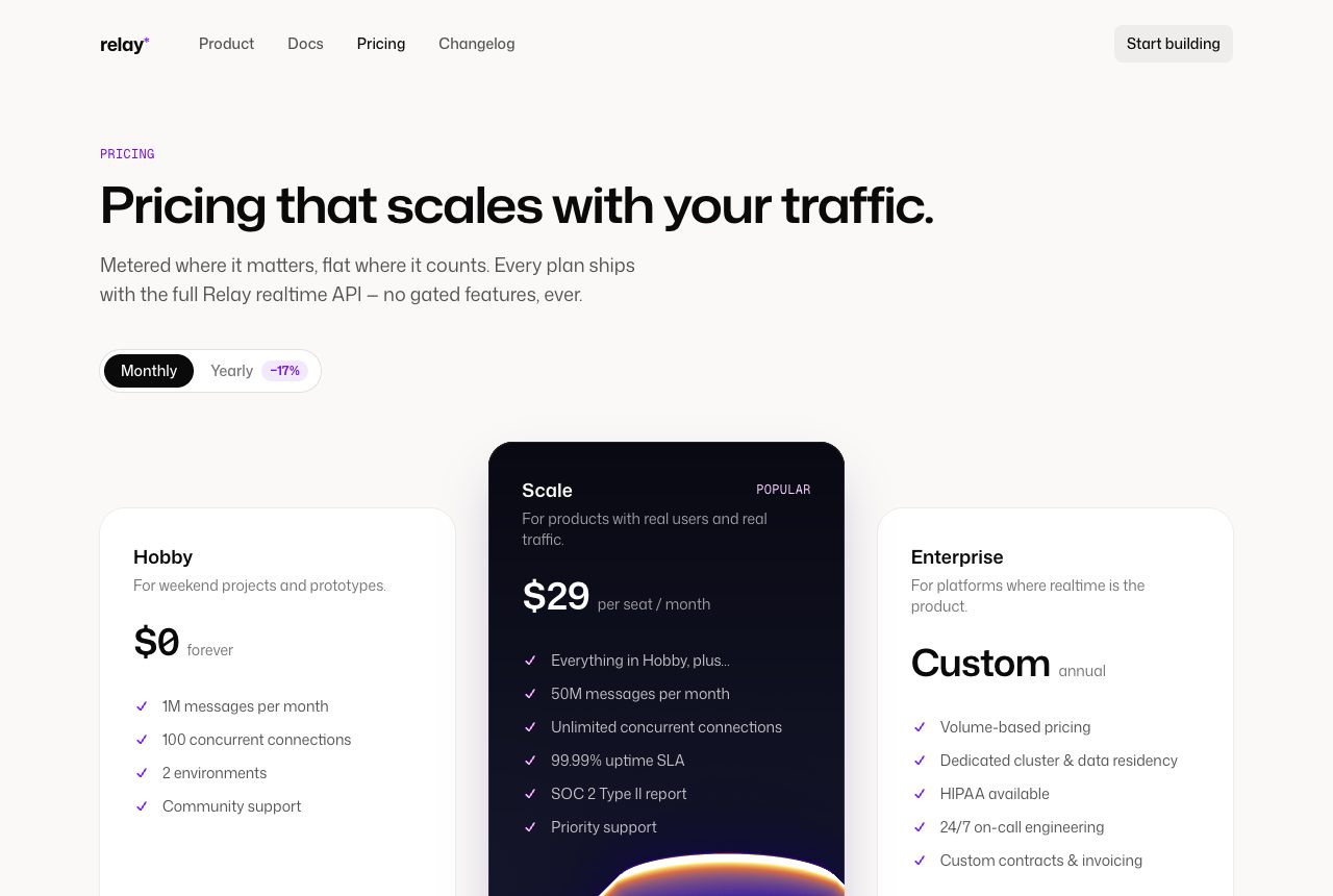 Pricing Table